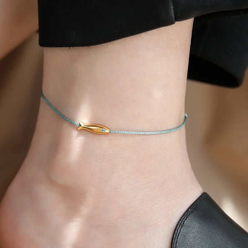 925 Silver Koi Fish Anklet
