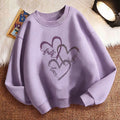 Kids Leopard Heart Sweatshirt