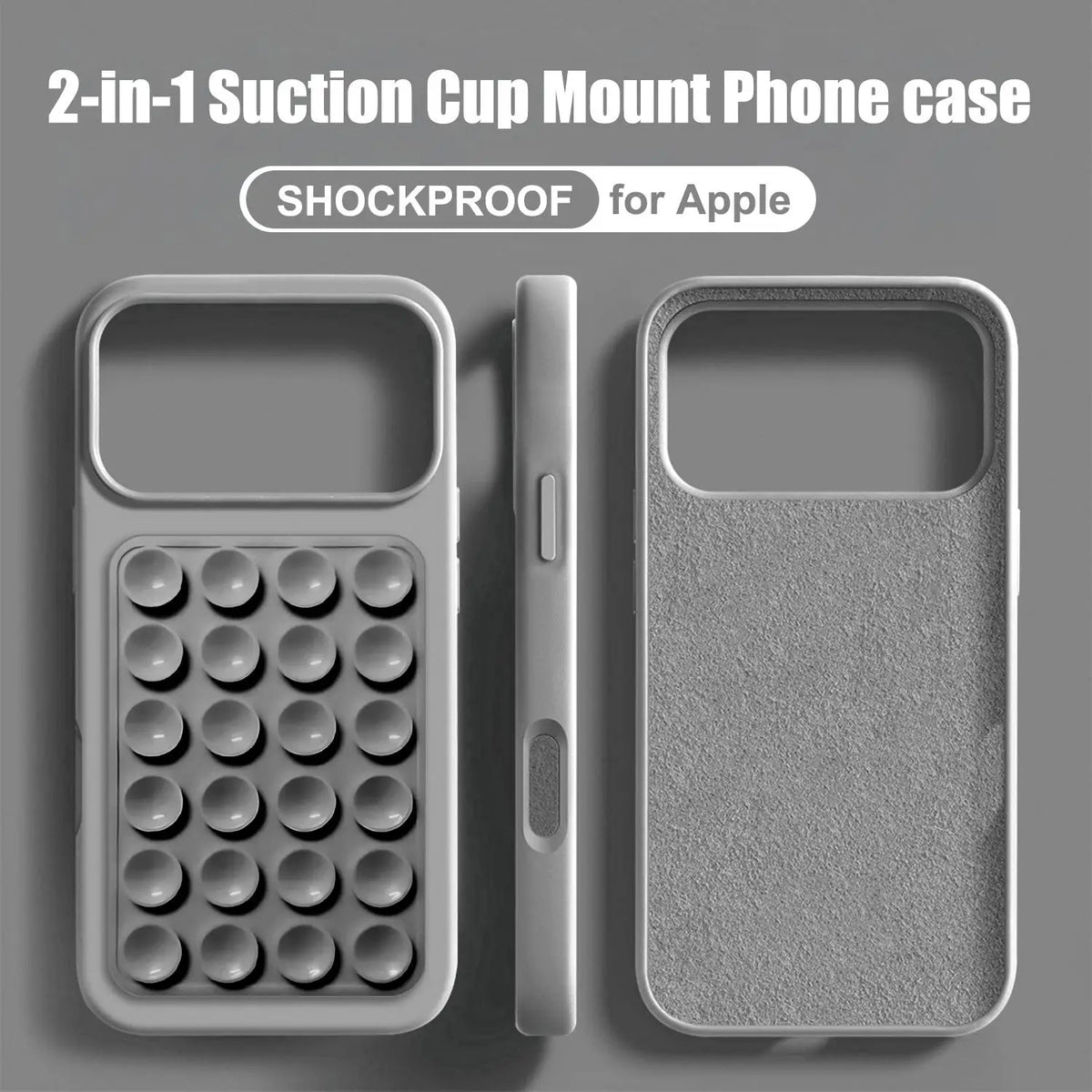 🧲 2IN1 Suction Cup Bracket Phone Case