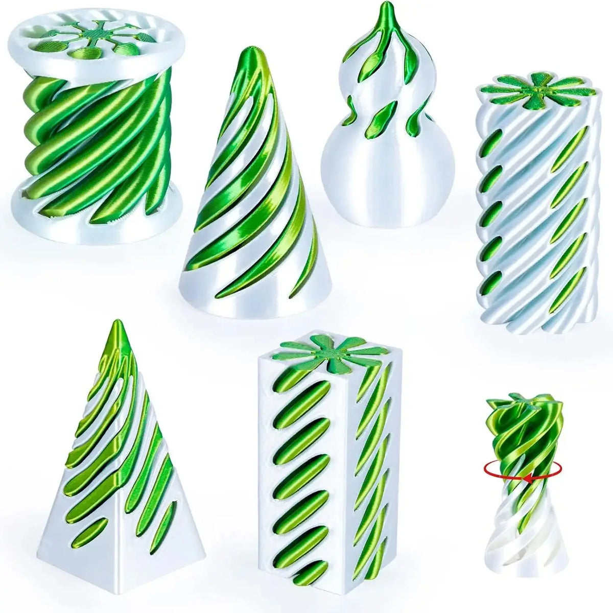 3D Printed Spiral Cone Fidget – 6 Pack