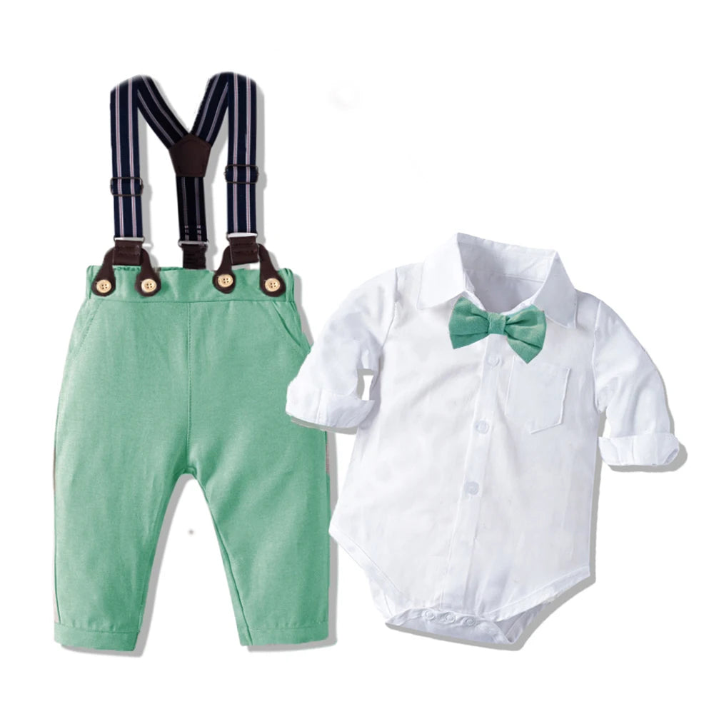 Baby Boy Gentleman Romper Set