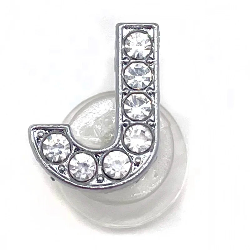 Rhinestone Letter Shoe Charms