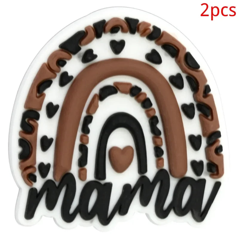 Leopard Print Shoe Buckle Charms