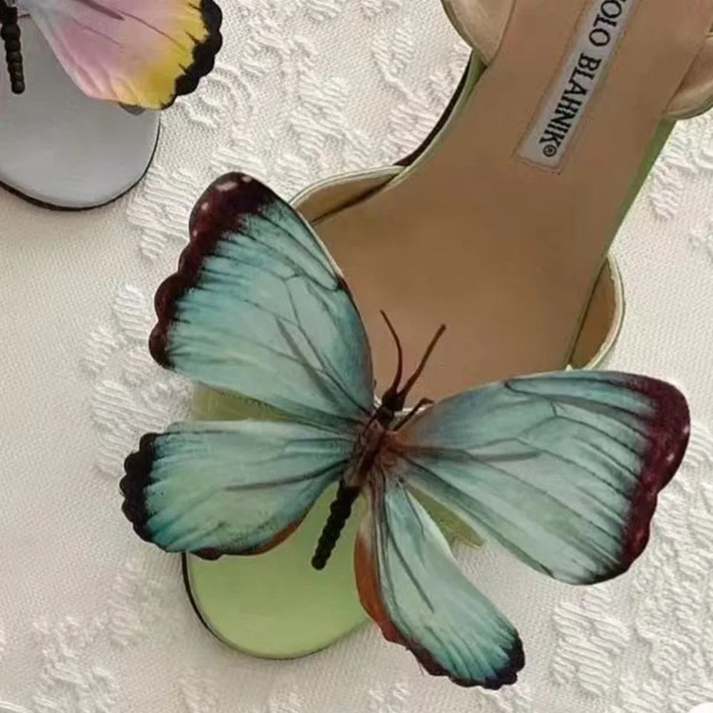 Butterfly Flower Shoe Buckle Clips