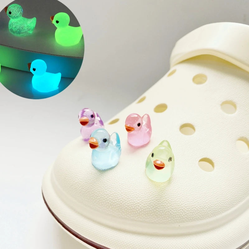 Glow-in-the-Dark Duck Shoe Charms