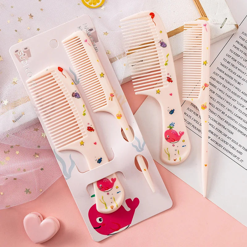 Kids Cartoon Hair Combs – 2 Pcs