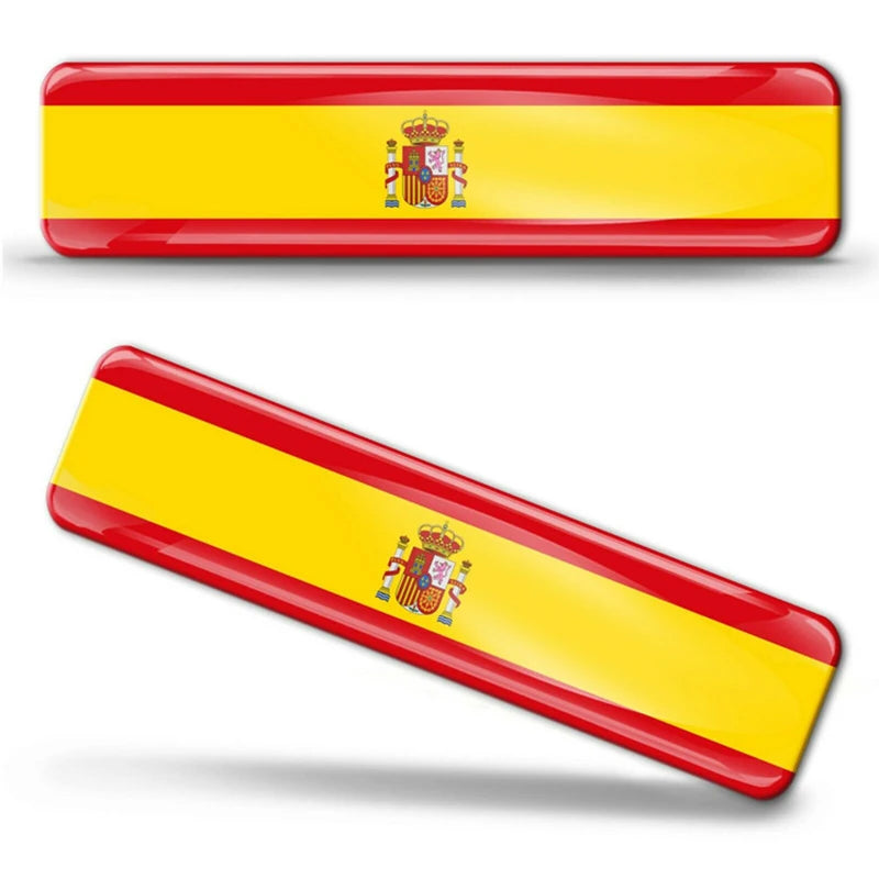 🌍 3D Reflective Flag Sticker