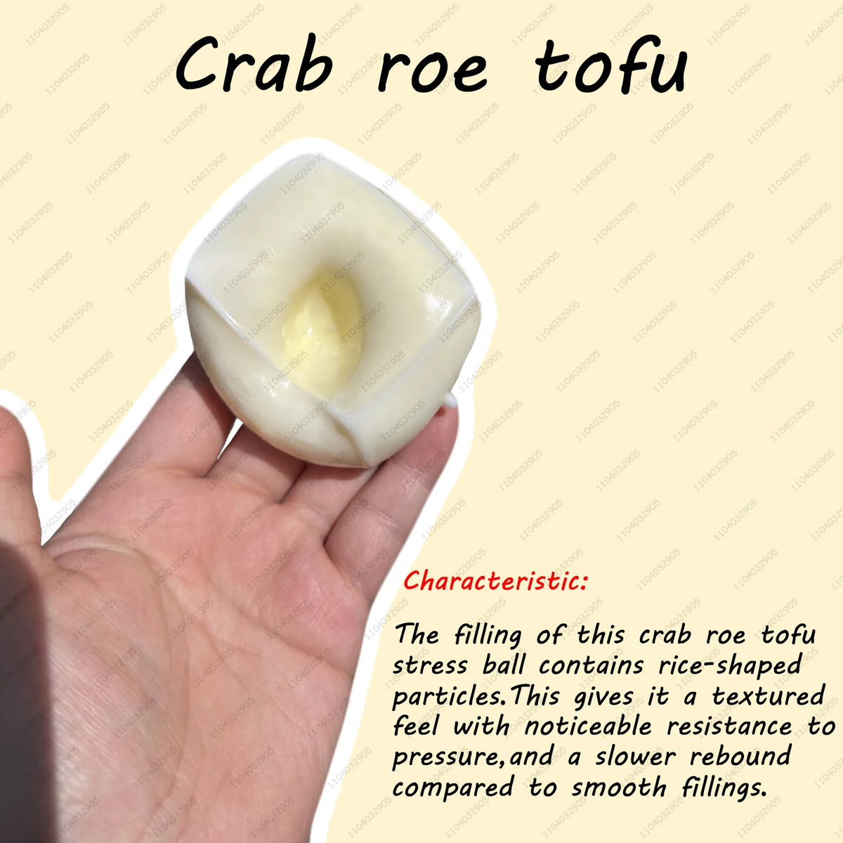 Tofu Squishy Stress Ball