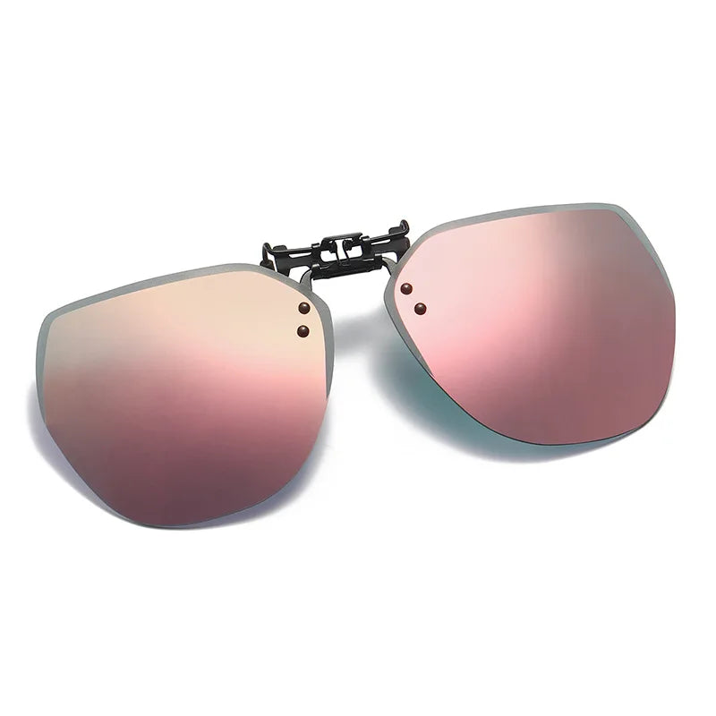 Flip-Up Polarized Clip-On Sunglasses