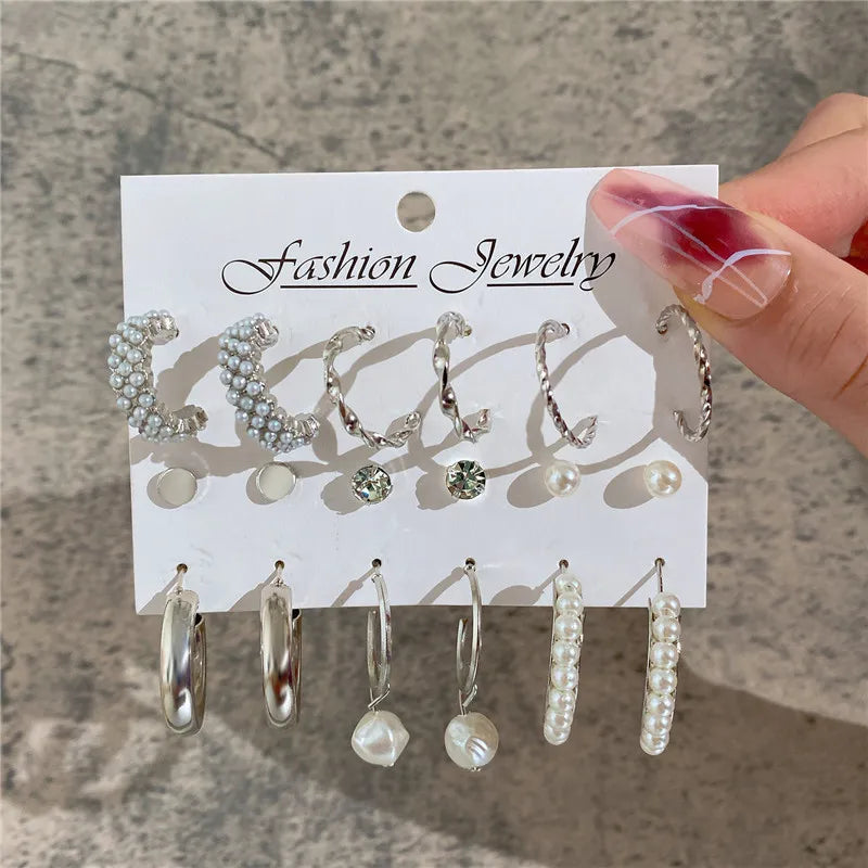 Earrings Set Butterfly Acrylic