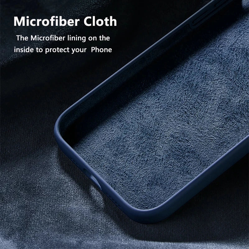 💎 Luxury Soft Silicone Camera Bumper Phone Case