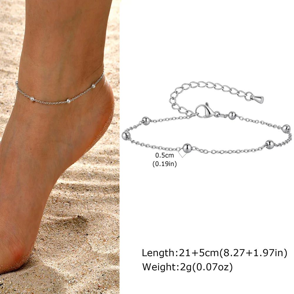 ❤️ Gold Heart Anklet Bracelet