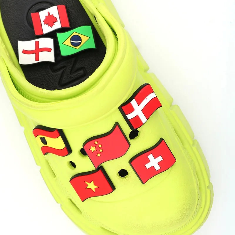 National Flag Shoe Charms