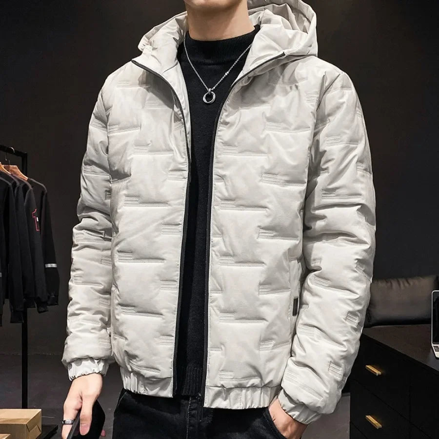 Men's Hooded Padded Zip Jacket