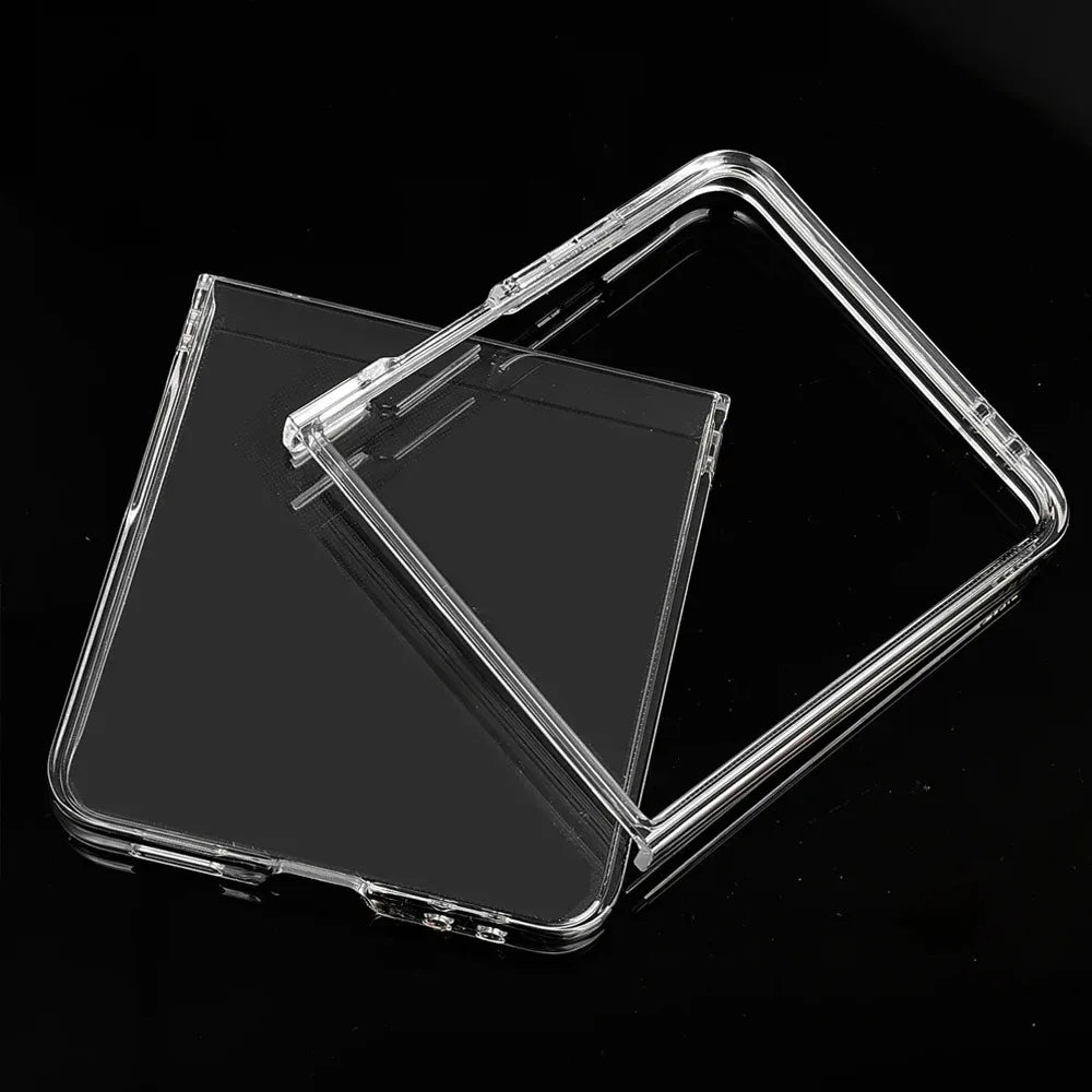 📱 Slim Transparent Z Flip Magnetic Case