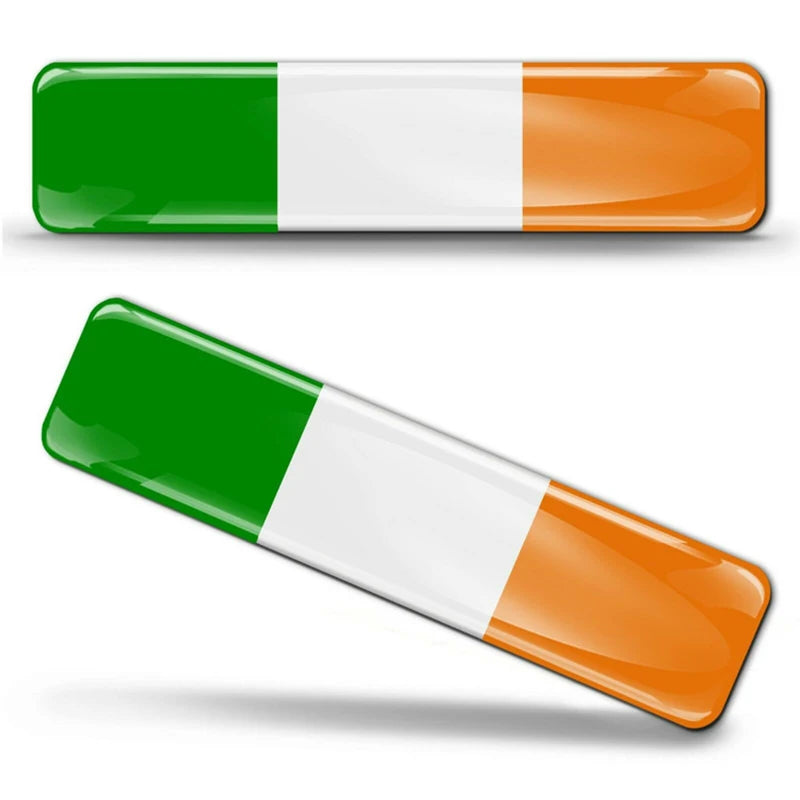 🌍 3D Reflective Flag Sticker