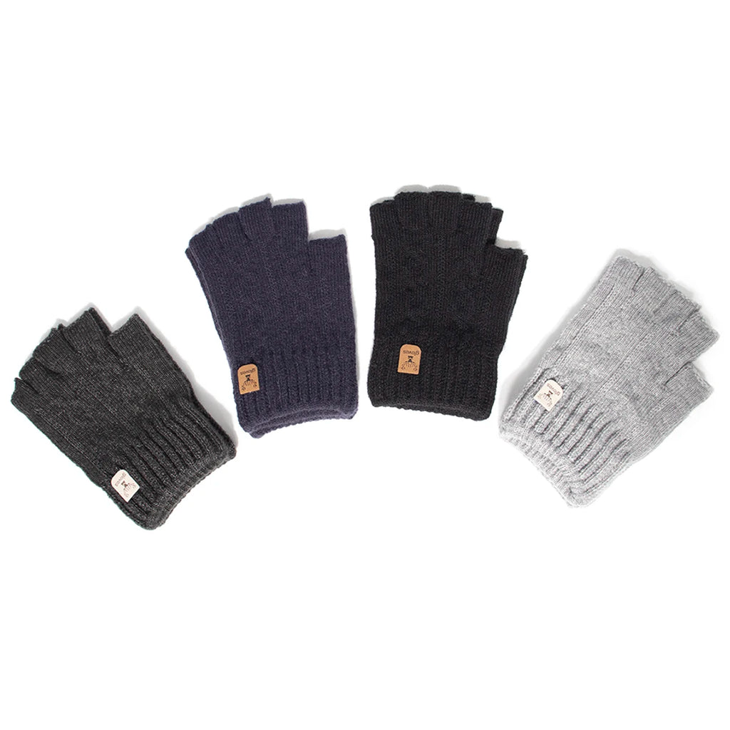 Knitted Half-Finger Gloves