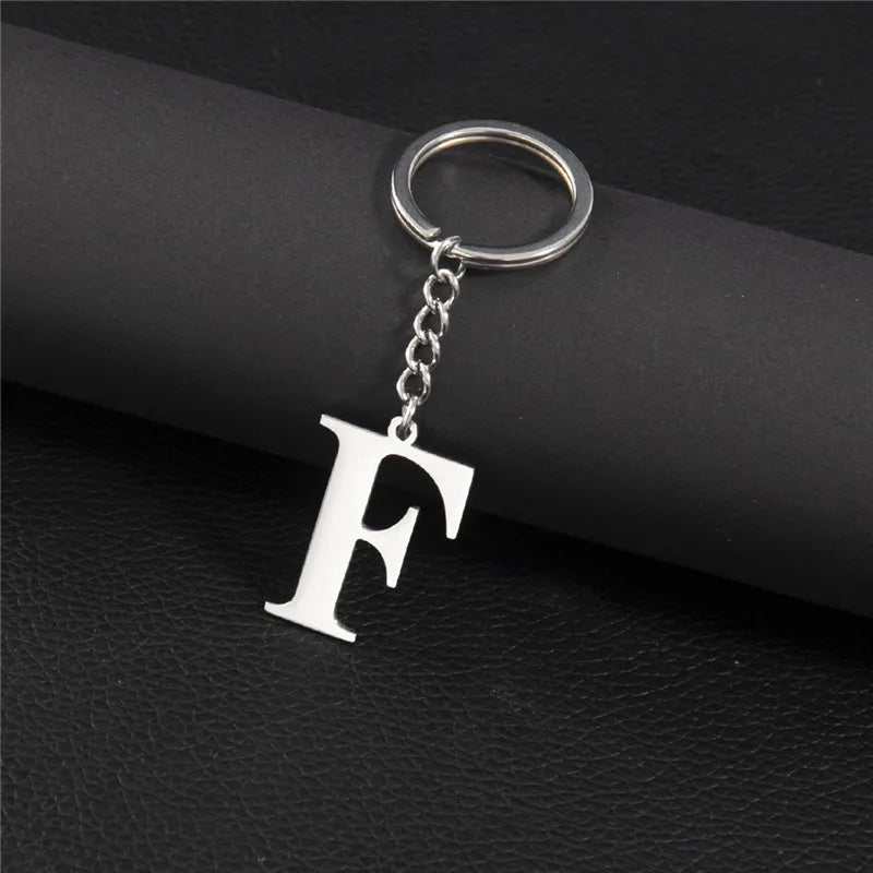 Initial Letter A–Z Keychain