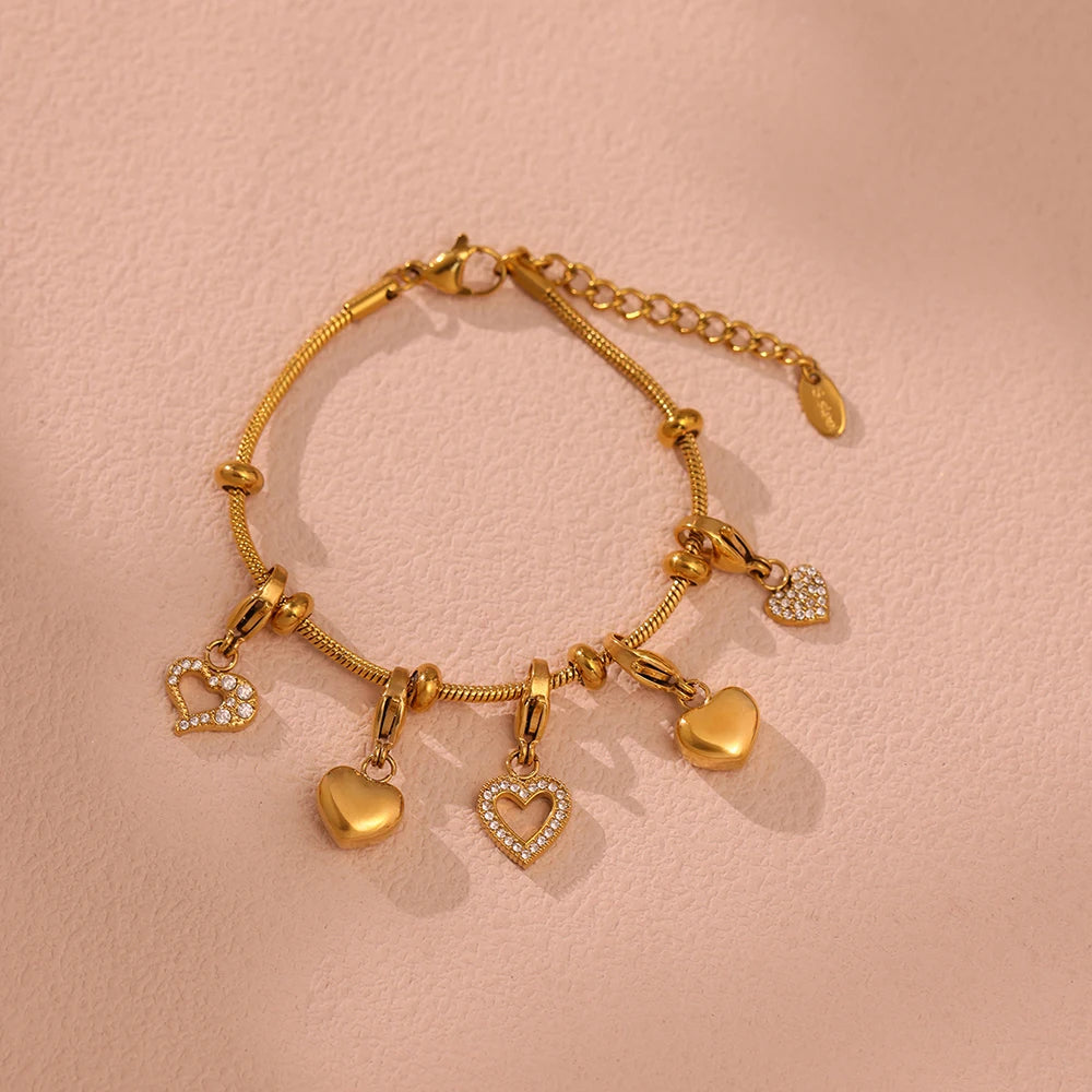❤️ Nivora Heart CZ Bracelet