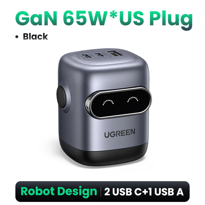 🤖 UGREEN 65W GaN Robot Charger