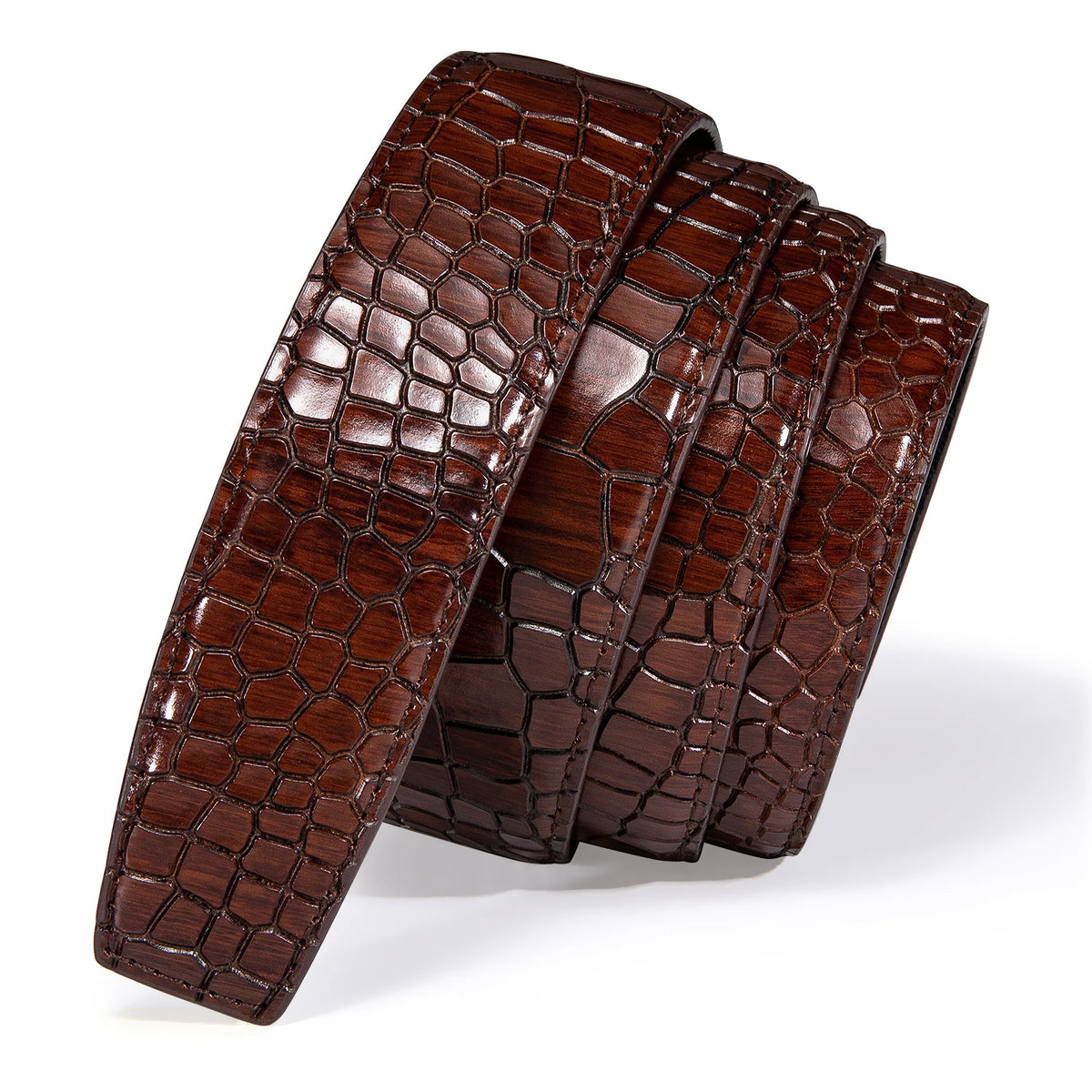 Colorful Crocodile Leather Belt Strap