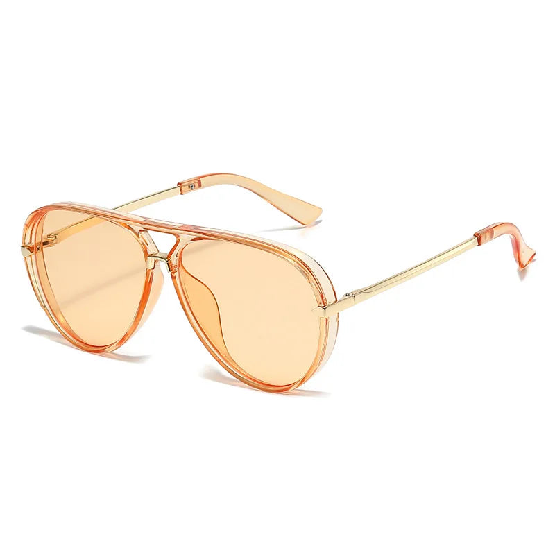 Oversized Oval Pilot Sunglasses