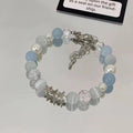 Crystal Butterfly Bead Bracelet