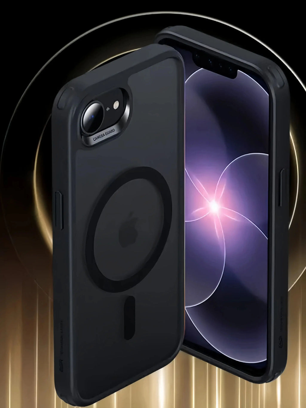 Magnetic Matte Case for iPhone 16e/17e – Black