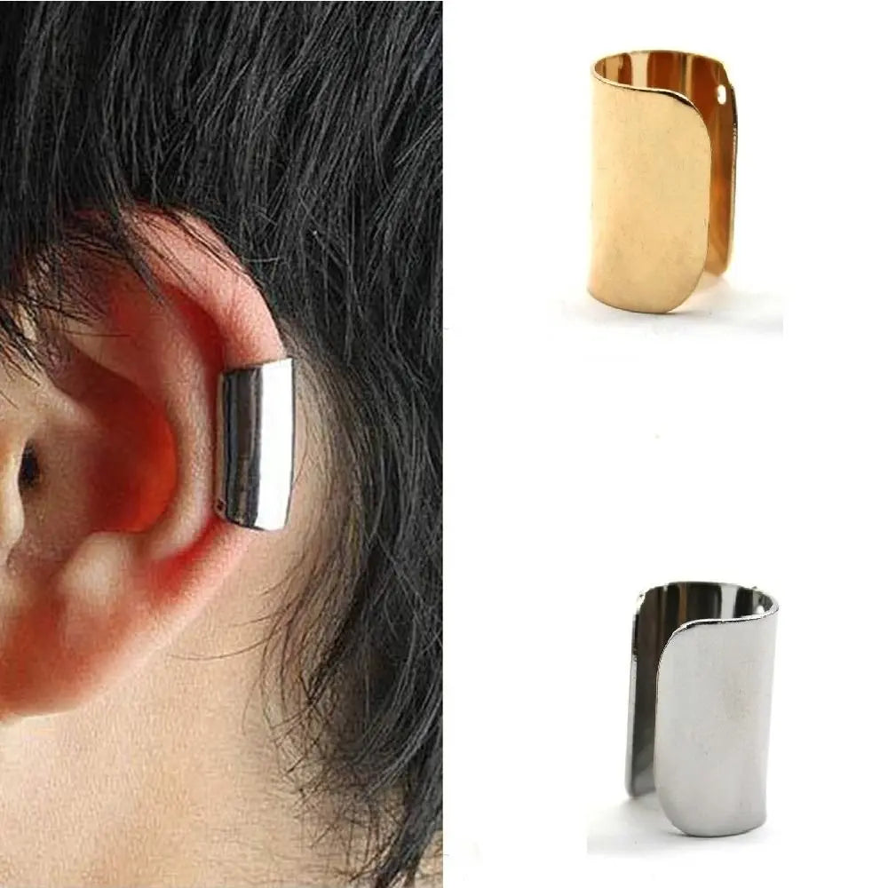 Long Tube Clip-On Ear Cuff