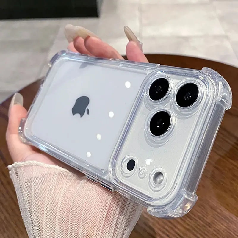 Clear Shockproof Bumper iPhone Case