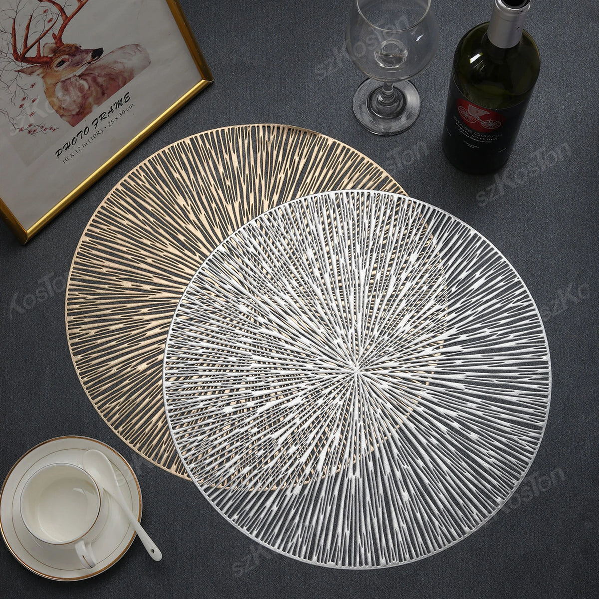 Hollow Round PVC Placemat