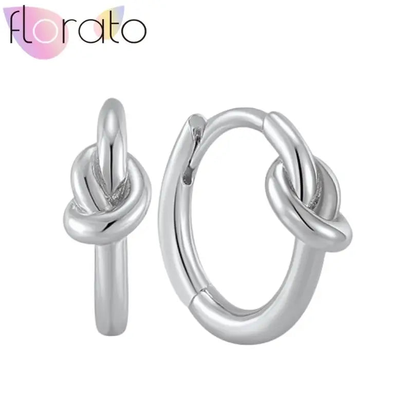 925 Silver Plain Circle Hoop Earrings