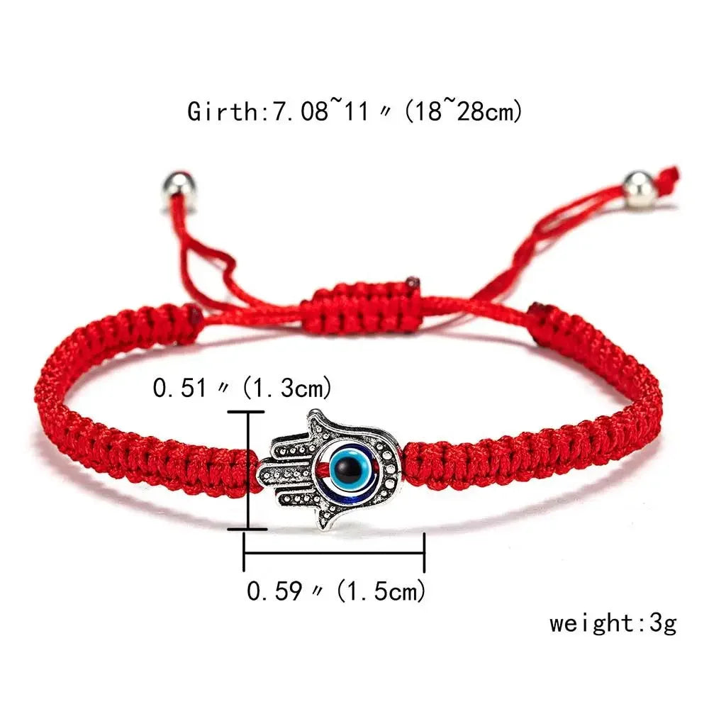 Evil Eye Red String Bracelet