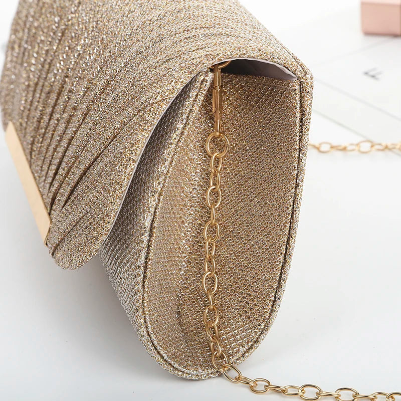 Sequin Chain Evening Bag