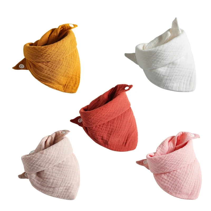 Muslin Baby Bibs & Face Cloths Set