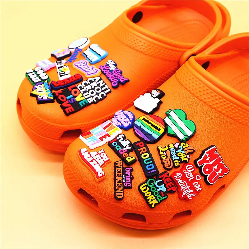 Positive Message Shoe Charms