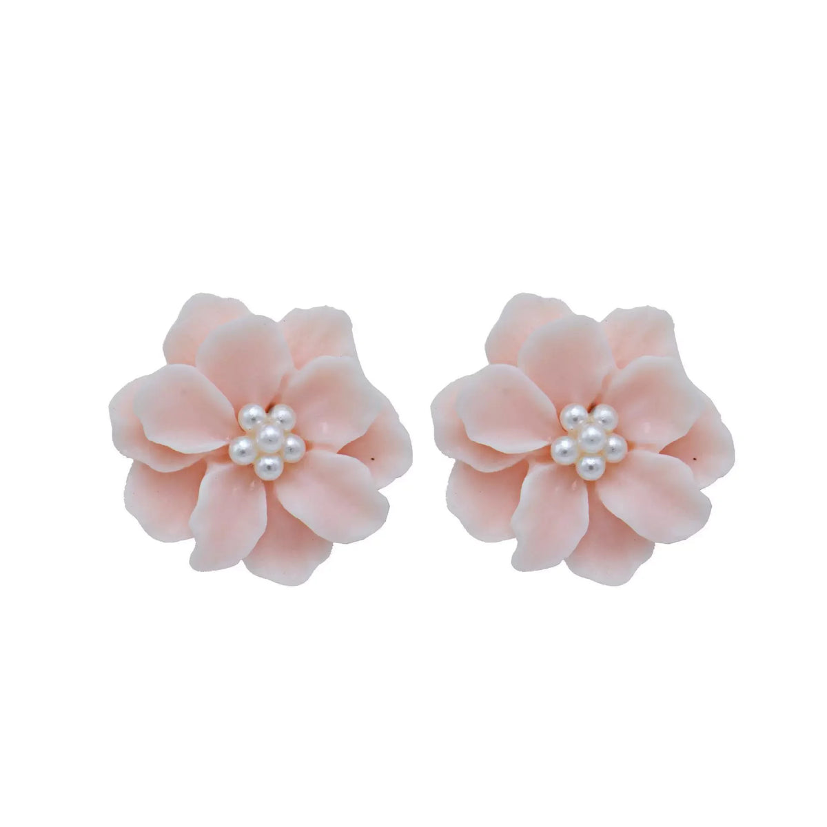 Colorful Acrylic Flower Stud Earrings