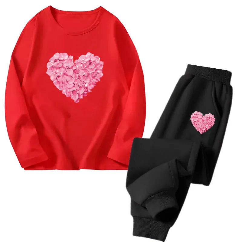 Girls Ballet Print Top & Pants Set