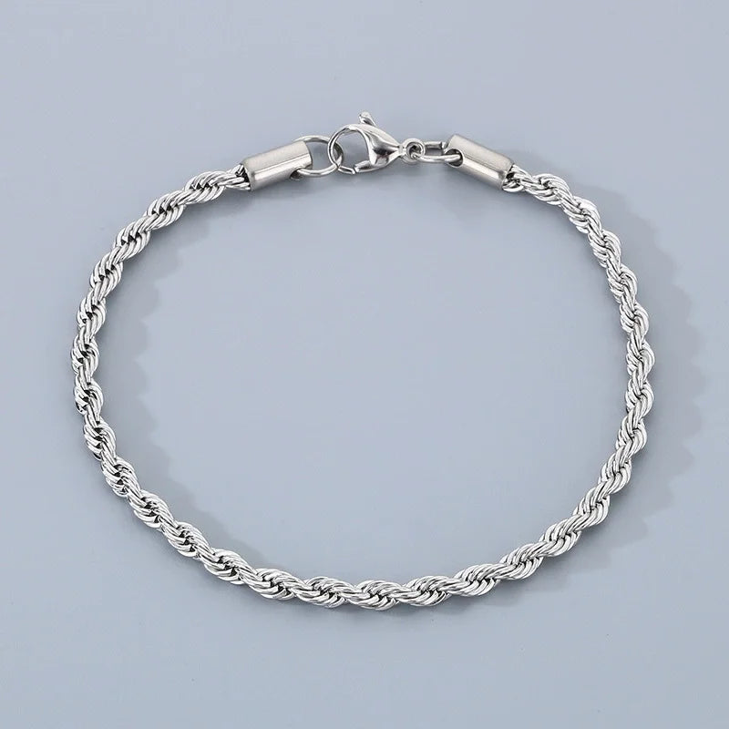 ⛓️ 18K Gold Plated 925 Silver Chain Bracelet