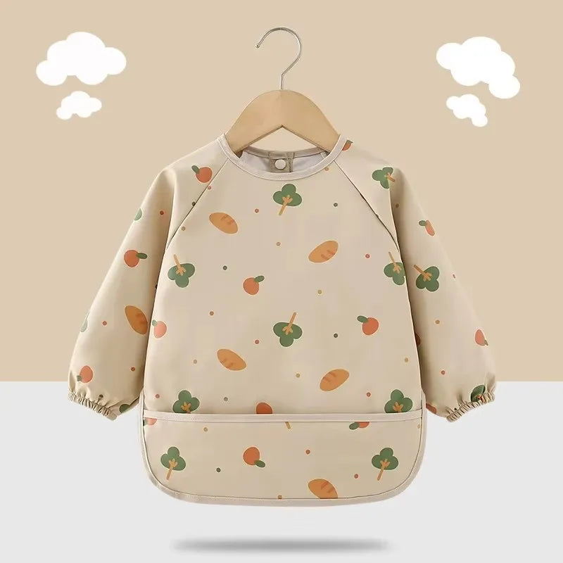 Waterproof Long-Sleeve Baby Bib
