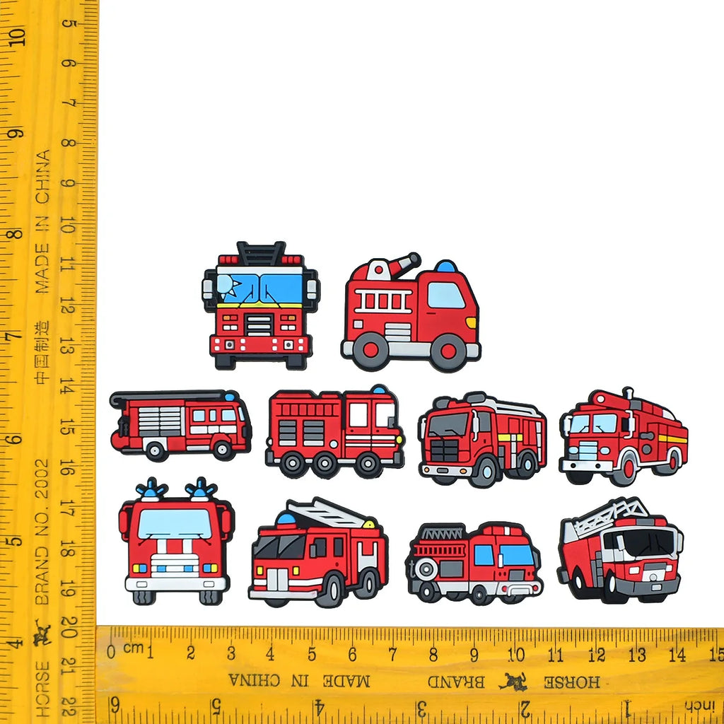 Fire Engine Shoe Charms