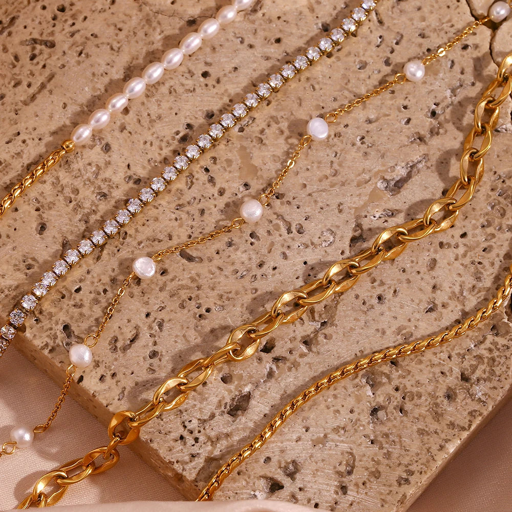 Gold Plated Rope Chain Anklet