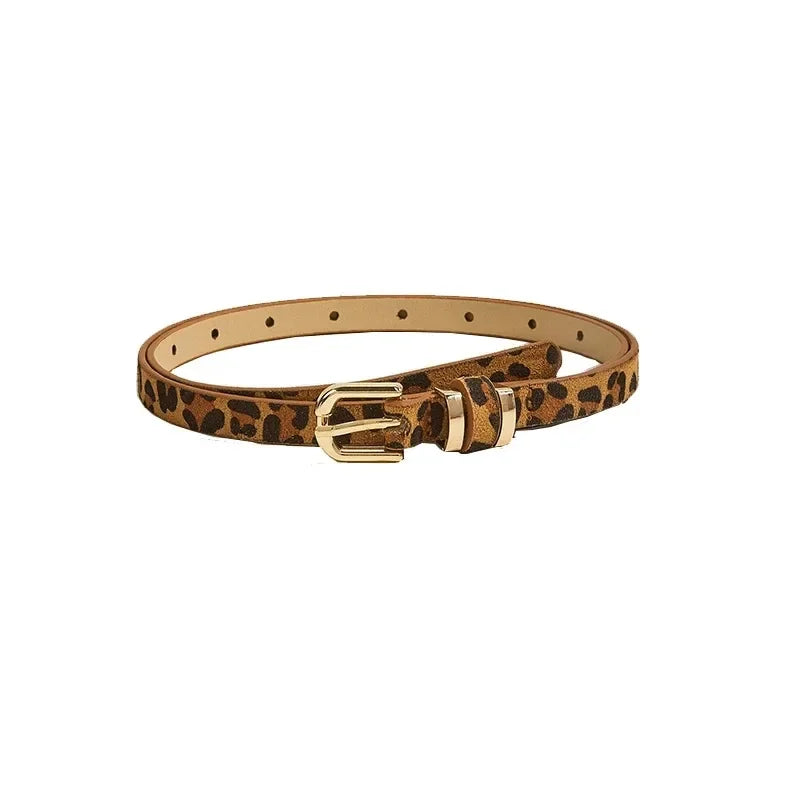 Women's Black Faux Leather Waist Belt