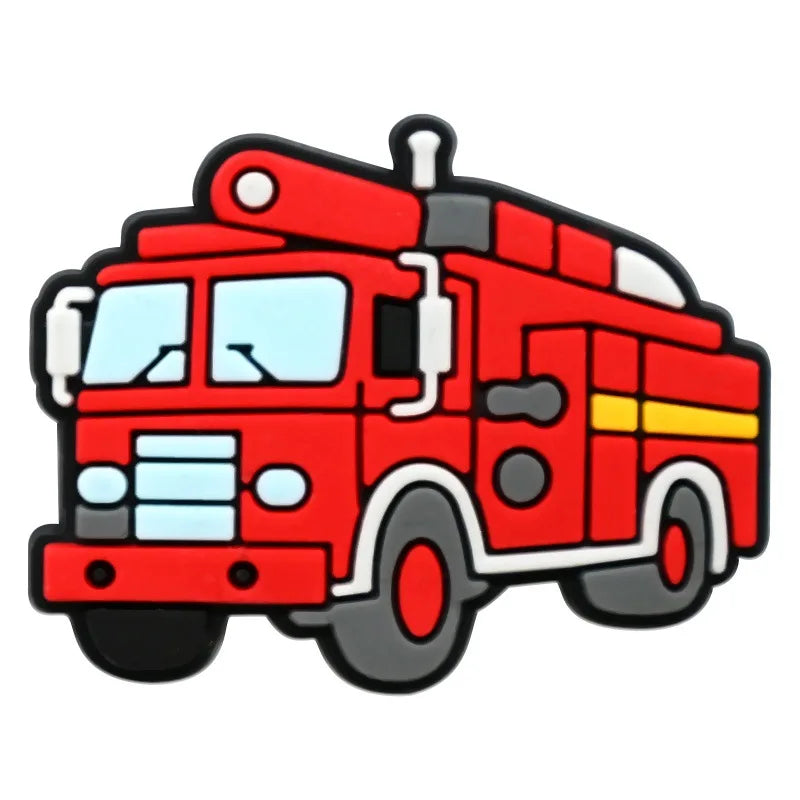 Fire Engine Shoe Charms