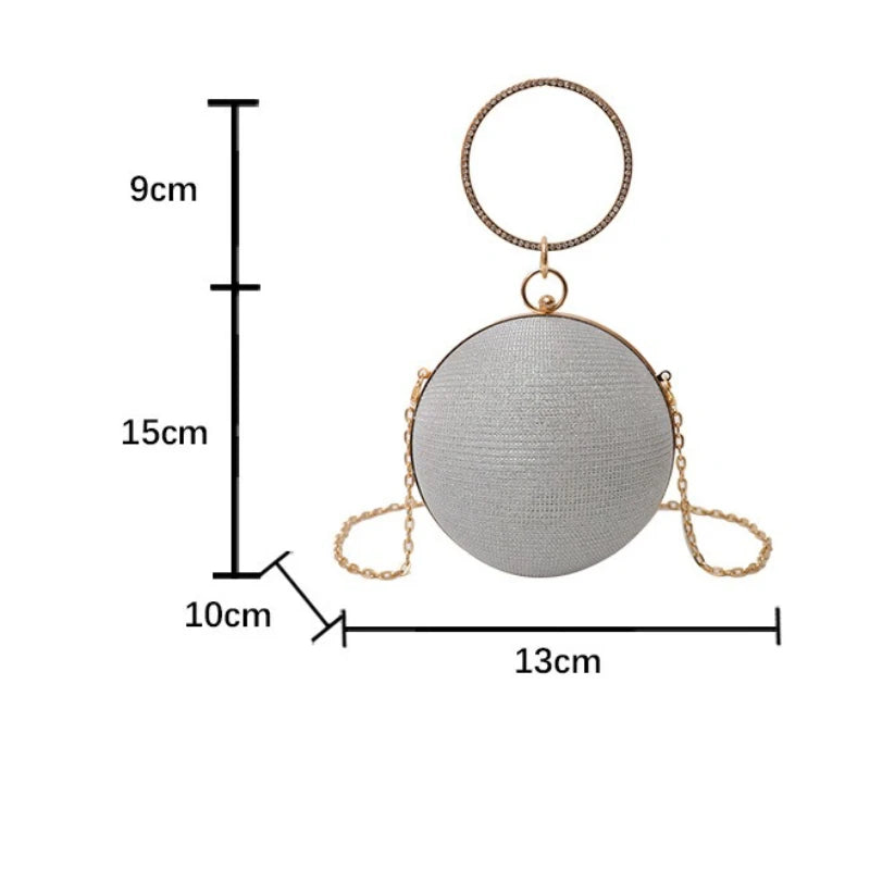 Sparkling Round Ball Mini Bag