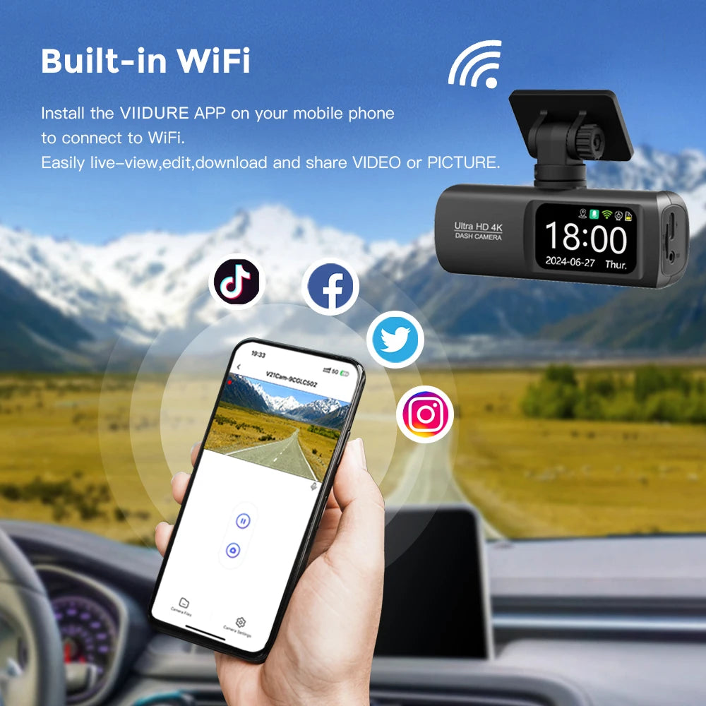 ⭐ Soam 4K Dual Dash Cam
