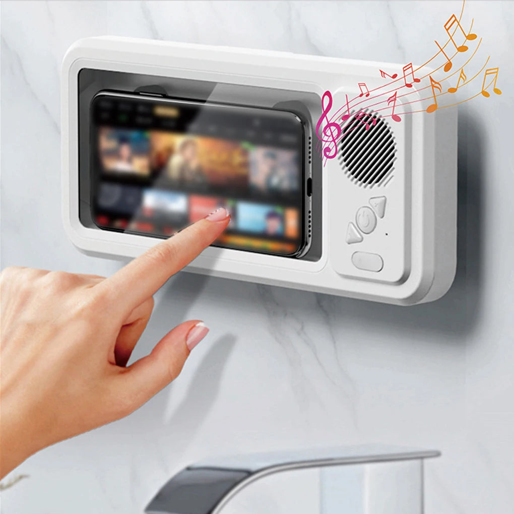 🚿 Waterproof Bluetooth Shower Phone Holder