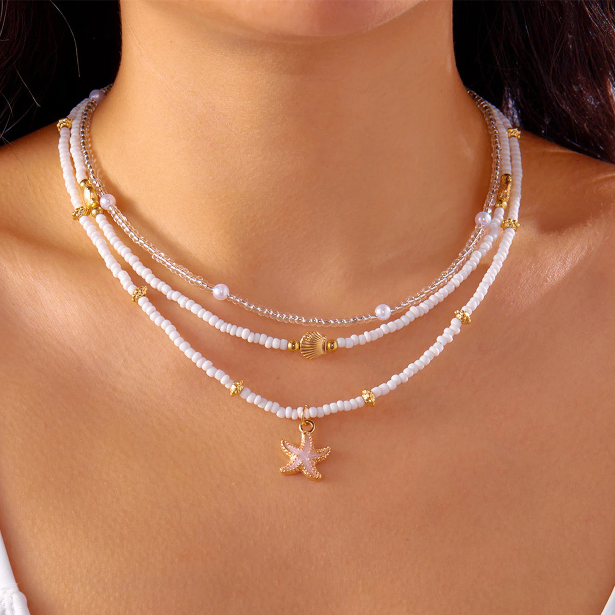 Handmade Shell & Starfish Anklet