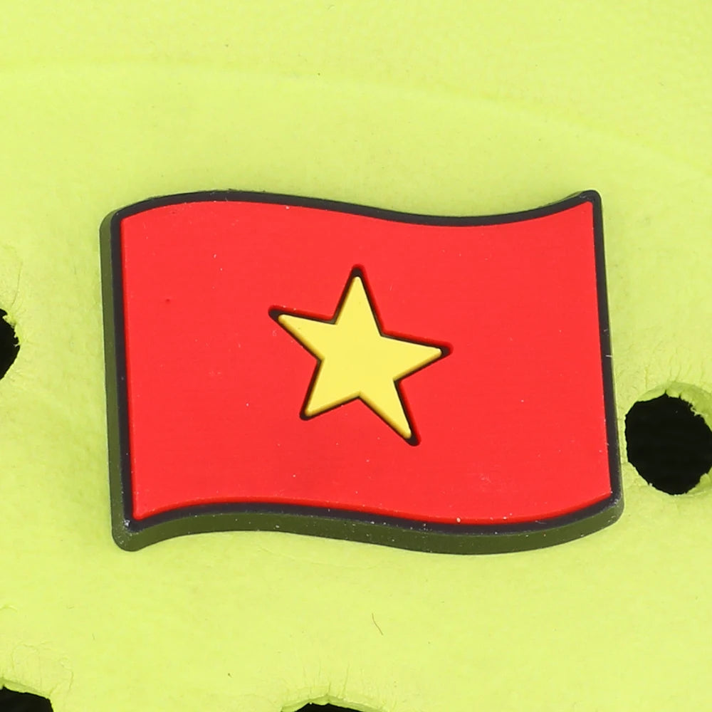 National Flag Shoe Charms