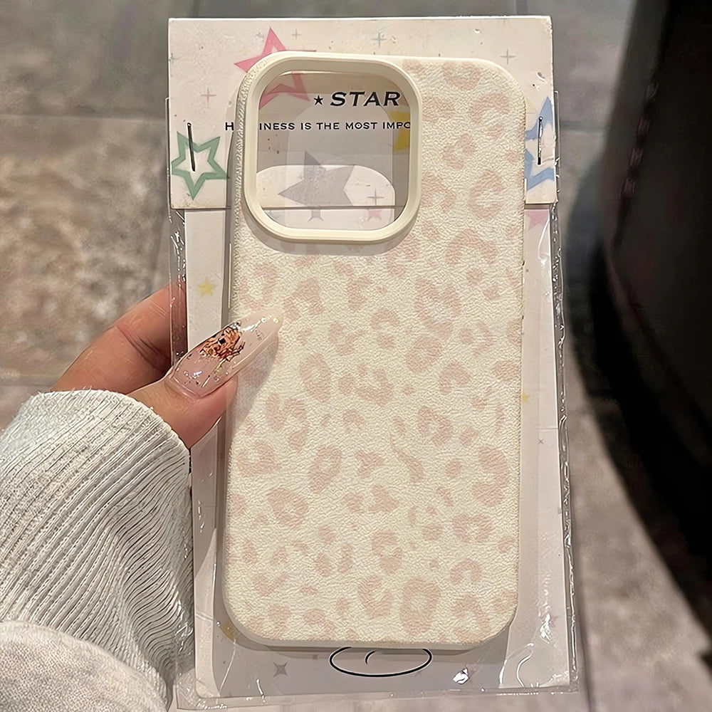🐆 Pink Leopard Print Phone Case
